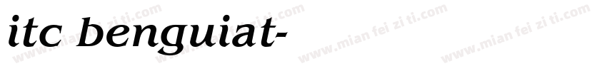 itc benguiat字体转换